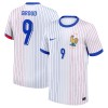 Camisola França Giroud 9 Equipamento Alternativa Euro 2024 Manga Curta
